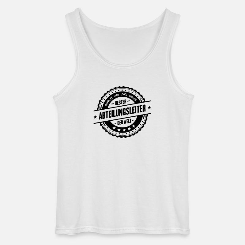 Bester Abteilungsleiter - Gildan Männer Tank Top - Weiß