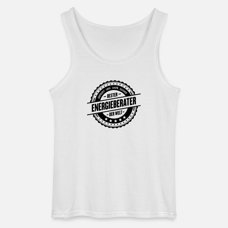 Bester Energieberater - Gildan Männer Tank Top - Weiß