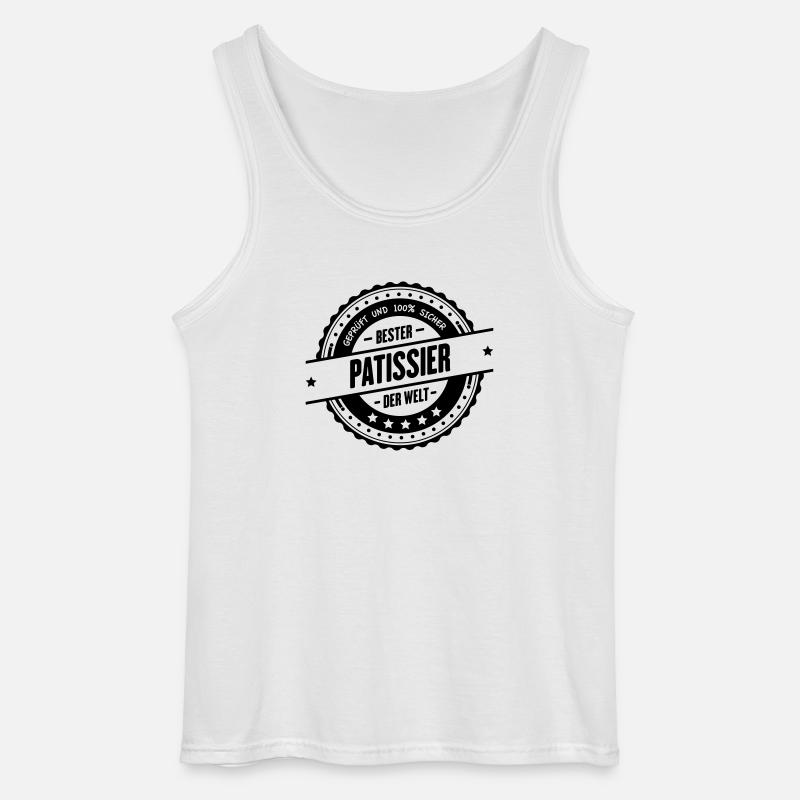 Bester Patissier - Gildan Männer Tank Top - Weiß