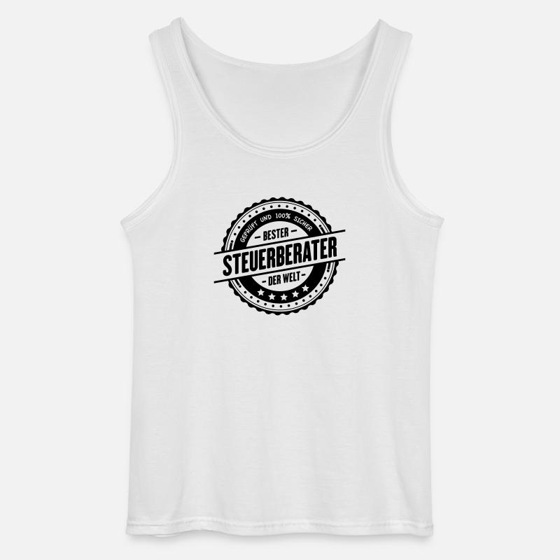 Bester Steuerberater - Gildan Männer Tank Top - Weiß