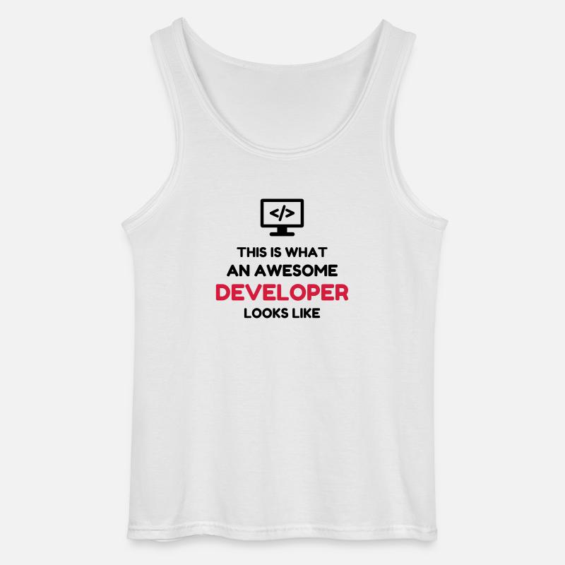Entwickler / Informatiker / Programmierer / - Gildan Männer Tank Top - Weiß