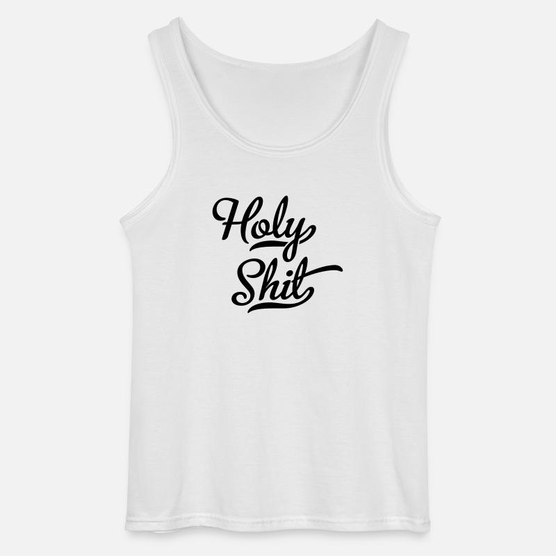 Heilige Scheiße - Gildan Männer Tank Top - Weiß