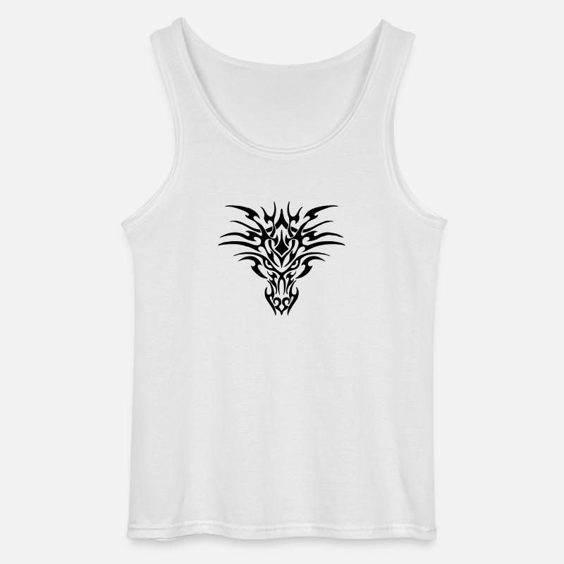 dragon - Gildan Männer Tank Top - Weiß