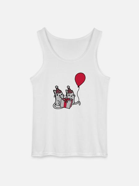Birthday Cats 2 Friends - Gildan Men’s Tank Top - white