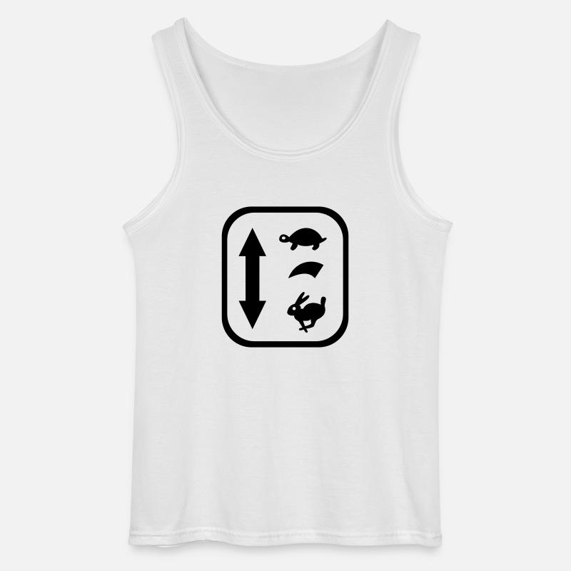 traktor schaltung - Gildan Männer Tank Top - Weiß