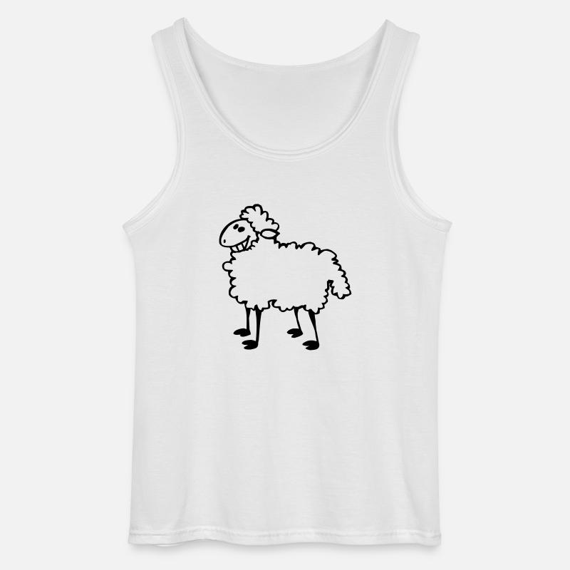 Schaf - Gildan Männer Tank Top - Weiß