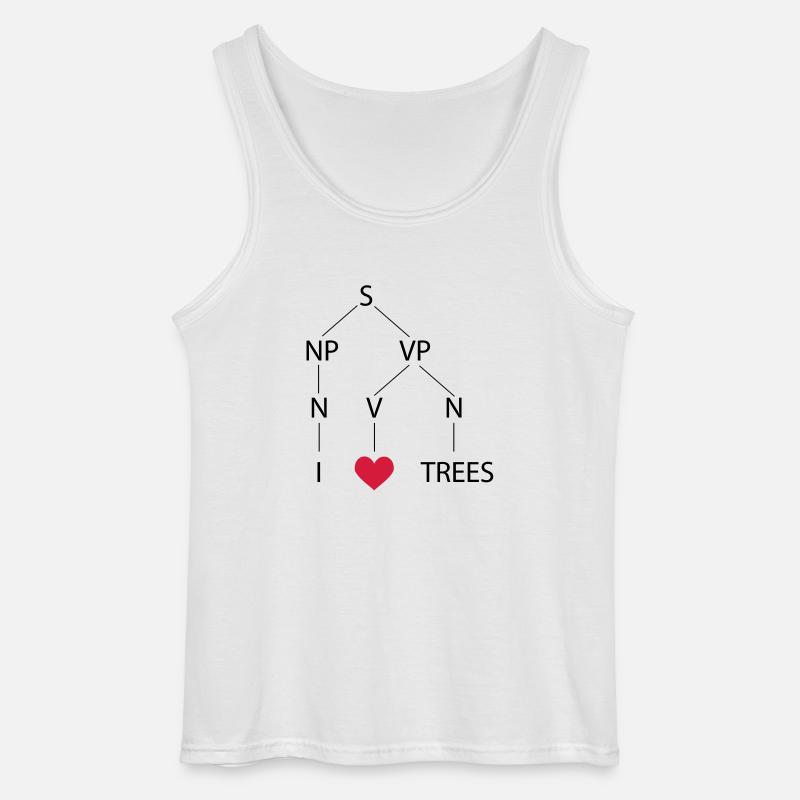 Syntaxbaum - Gildan Männer Tank Top - Weiß