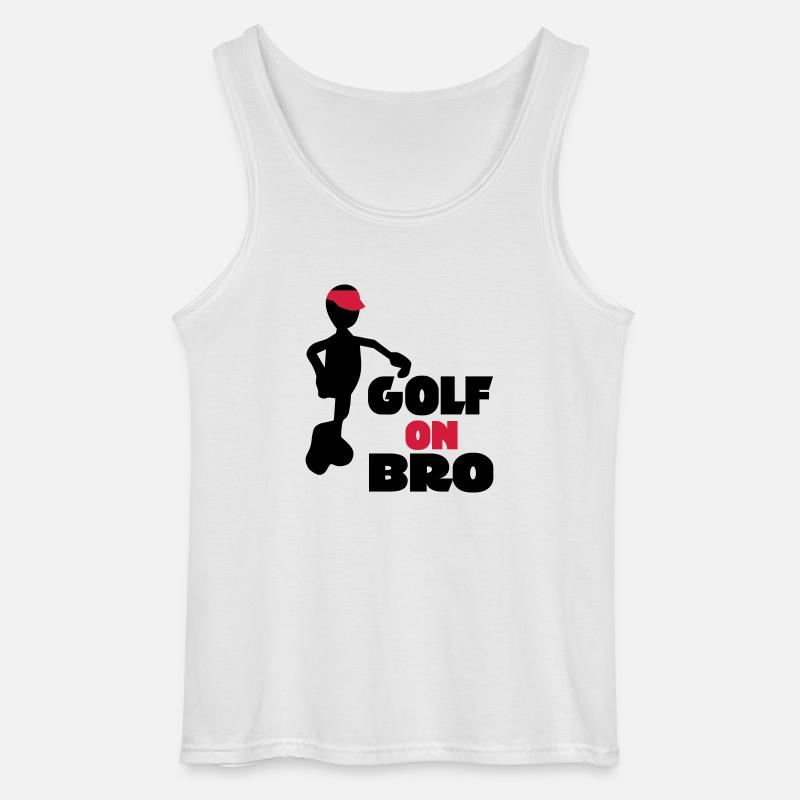 golf - Gildan Männer Tank Top - Weiß