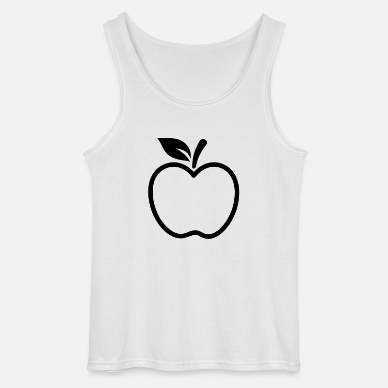 Apfel - Gildan Männer Tank Top - Weiß