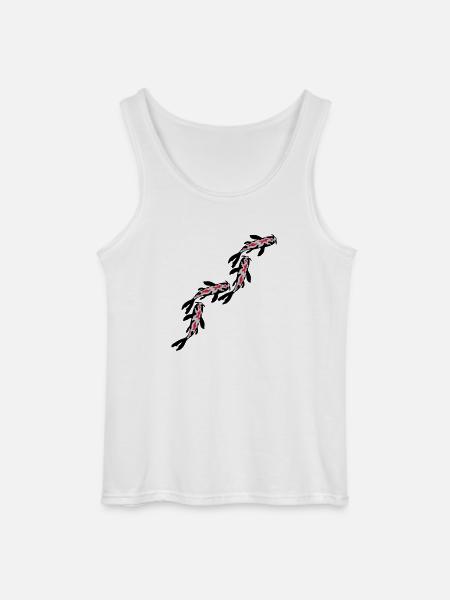 Many Koi Fish Nishikigoi - Gildan Men’s Tank Top - white