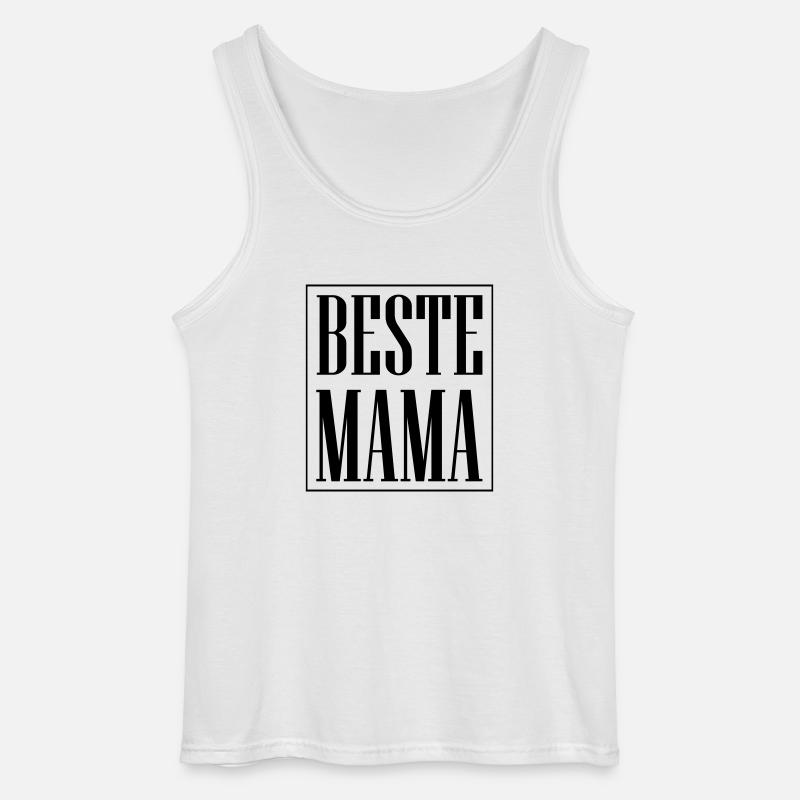 Beste Mama - Gildan Männer Tank Top - Weiß
