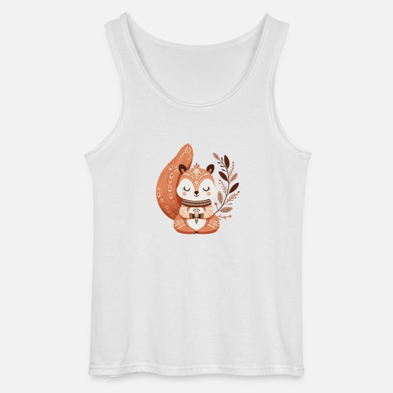 Zen-Eichhörnchen - Gildan Männer Tank Top - Weiß