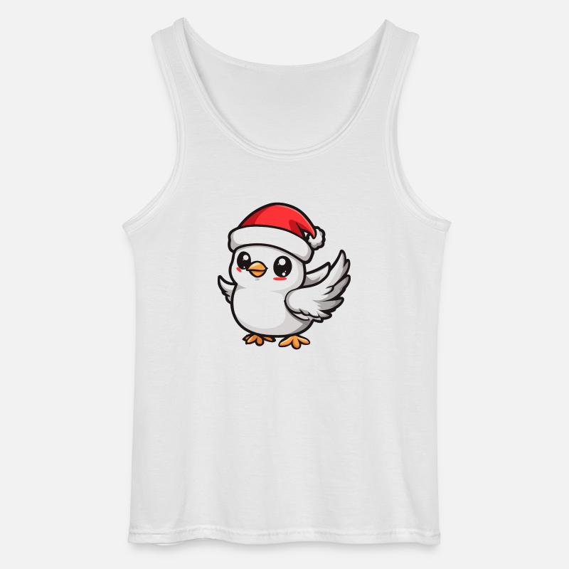 Taube Vogel Weihnachten - Gildan Männer Tank Top - Weiß