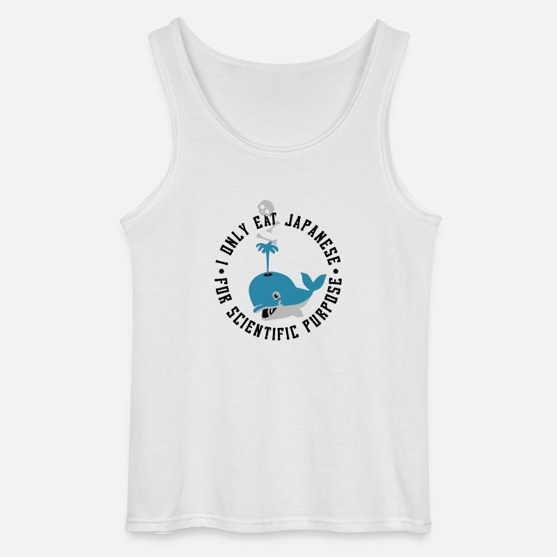 Eat Japanese - Gildan Männer Tank Top - Weiß