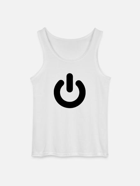 Schalter - Gildan Männer Tank Top - Weiß