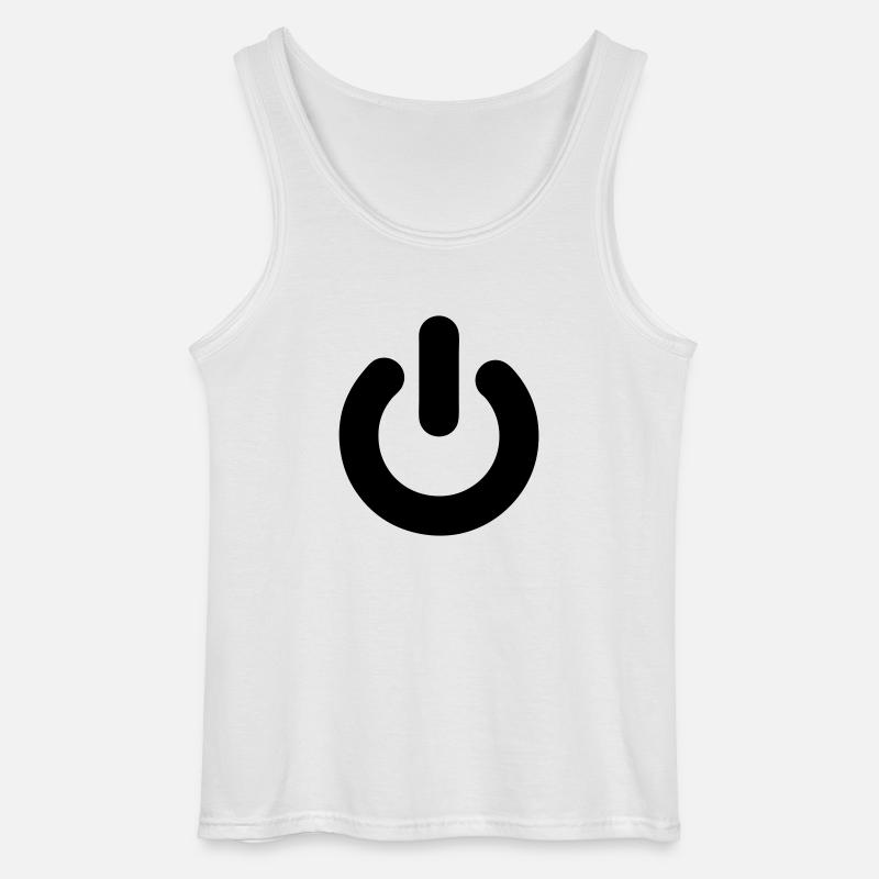 Schalter - Gildan Männer Tank Top - Weiß