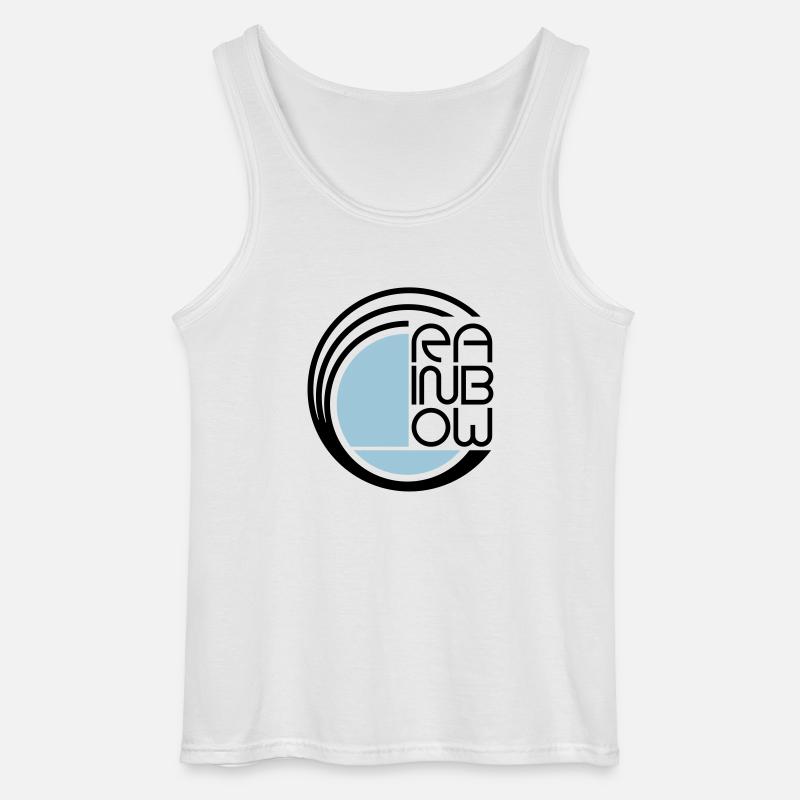 Rainbow Logo symbol - Gildan Männer Tank Top - Weiß