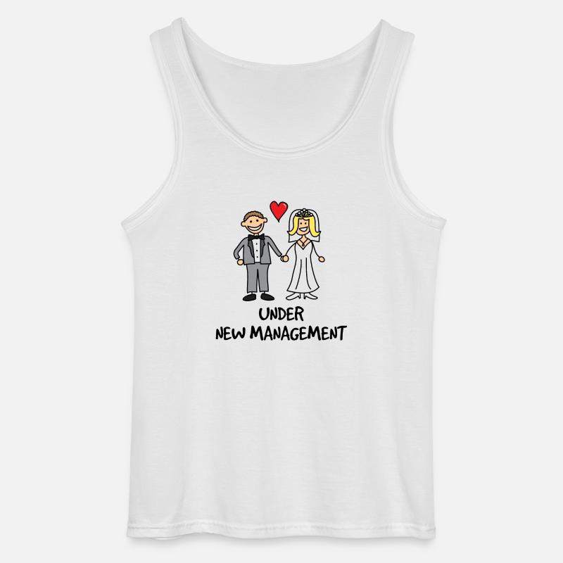 Wedding - Under New Management - Gildan Männer Tank Top - Weiß