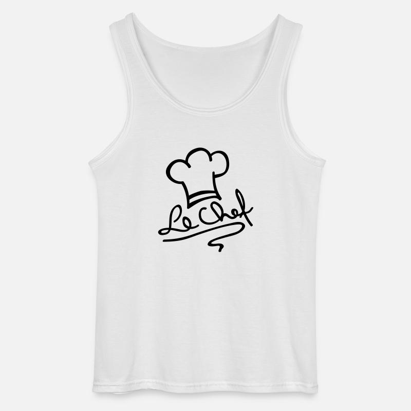 le_chef_ak1 - Gildan Männer Tank Top - Weiß