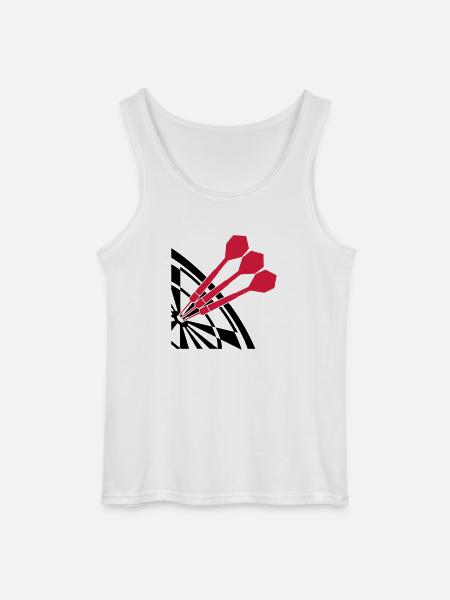 Dart Sport Design - Gildan Men’s Tank Top - white