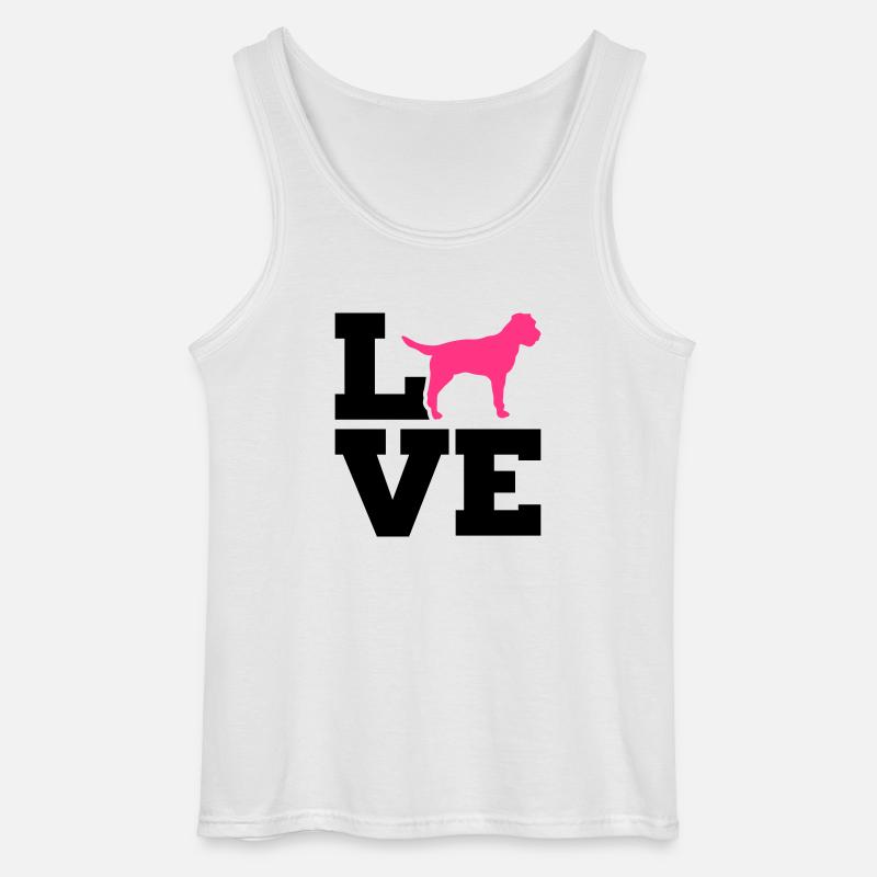 Border Terrier - Gildan Männer Tank Top - Weiß