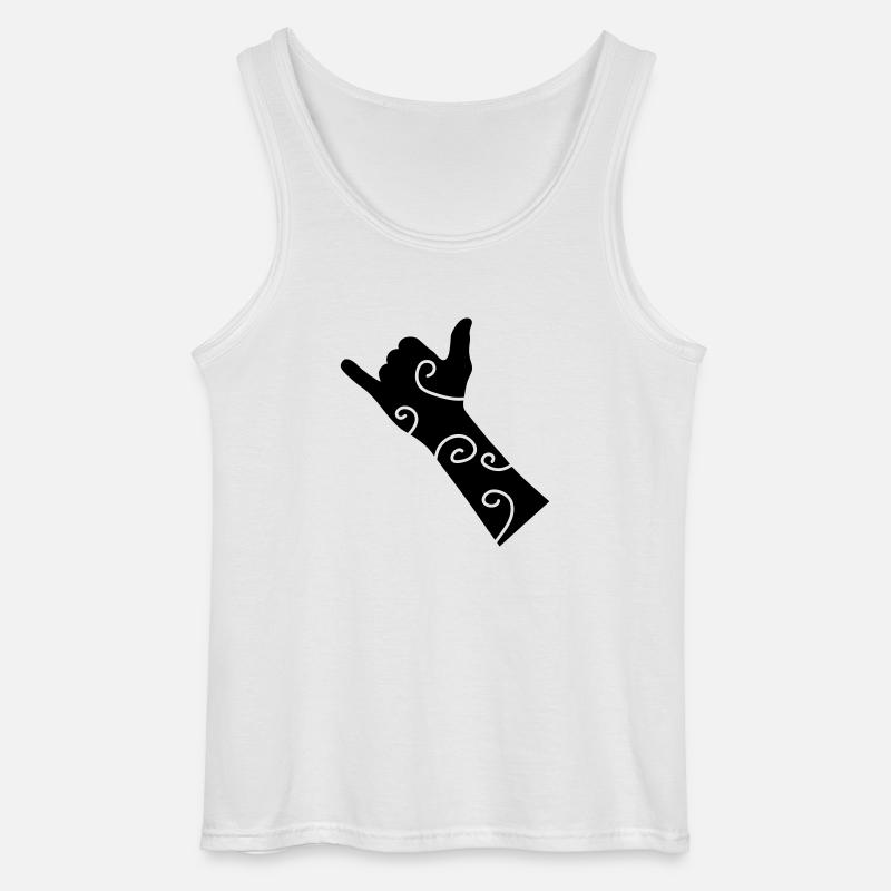 hand - Gildan Männer Tank Top - Weiß