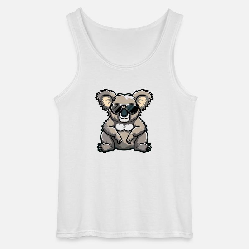 Koala Comic Cool - Gildan Männer Tank Top - Weiß