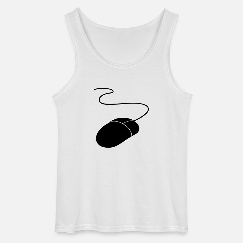 computermaus - Gildan Männer Tank Top - Weiß