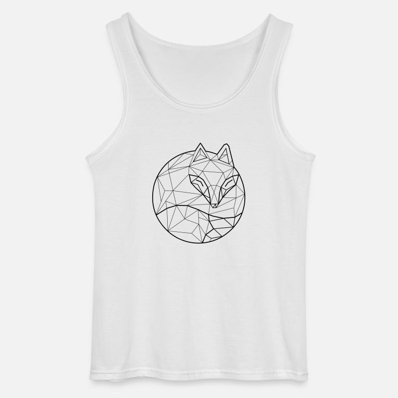Fox Graph - Gildan Männer Tank Top - Weiß