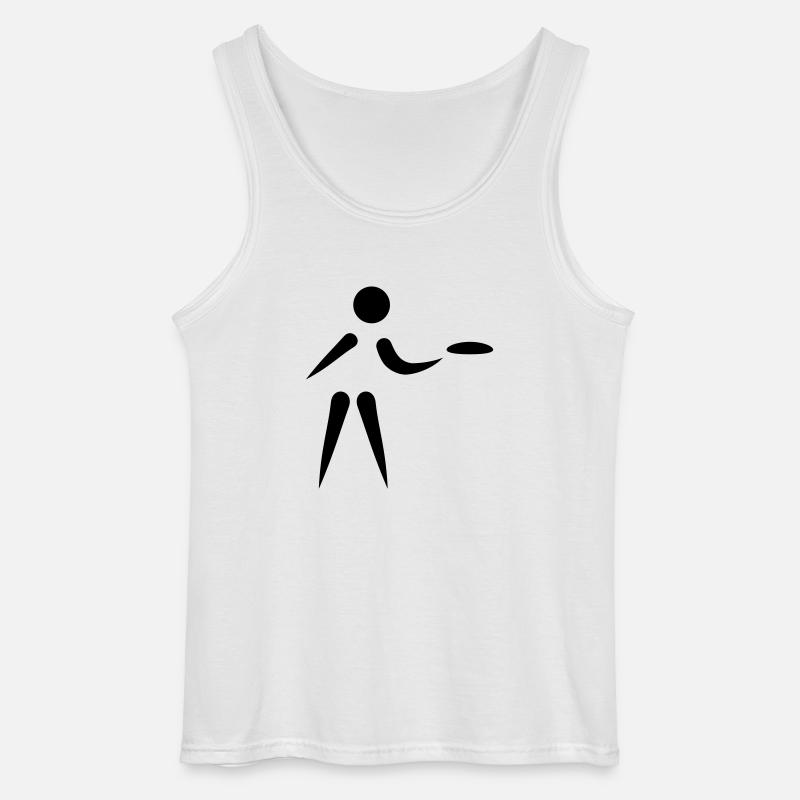 Discgolf - Gildan Männer Tank Top - Weiß