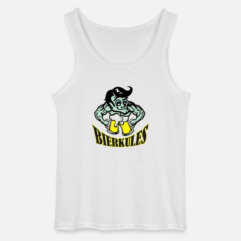 bierkules5c - Gildan Männer Tank Top - Weiß