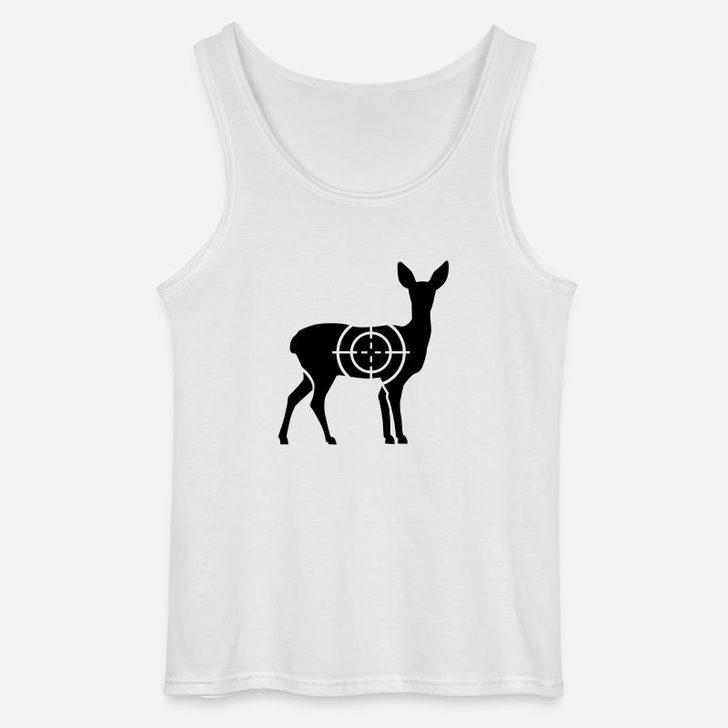 Deer - Gildan Men’s Tank Top - white