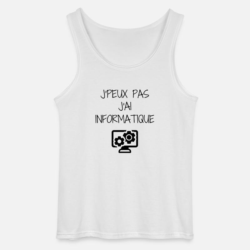Computer / Informatiker / Aussenseiter / Ingenieur - Gildan Männer Tank Top - Weiß