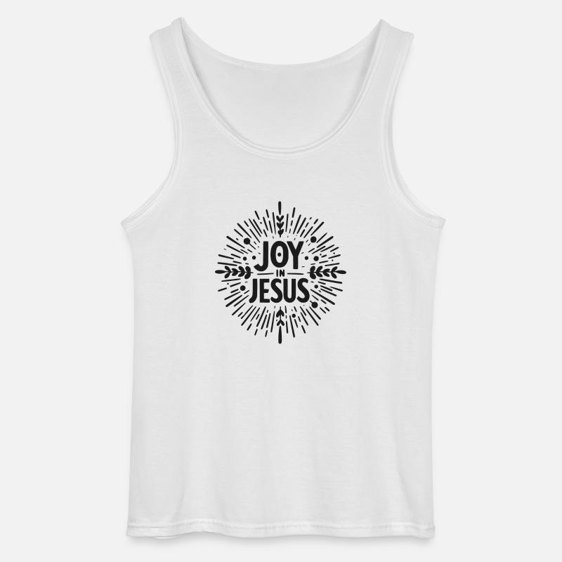 Freude an Jesus - Gildan Männer Tank Top - Weiß