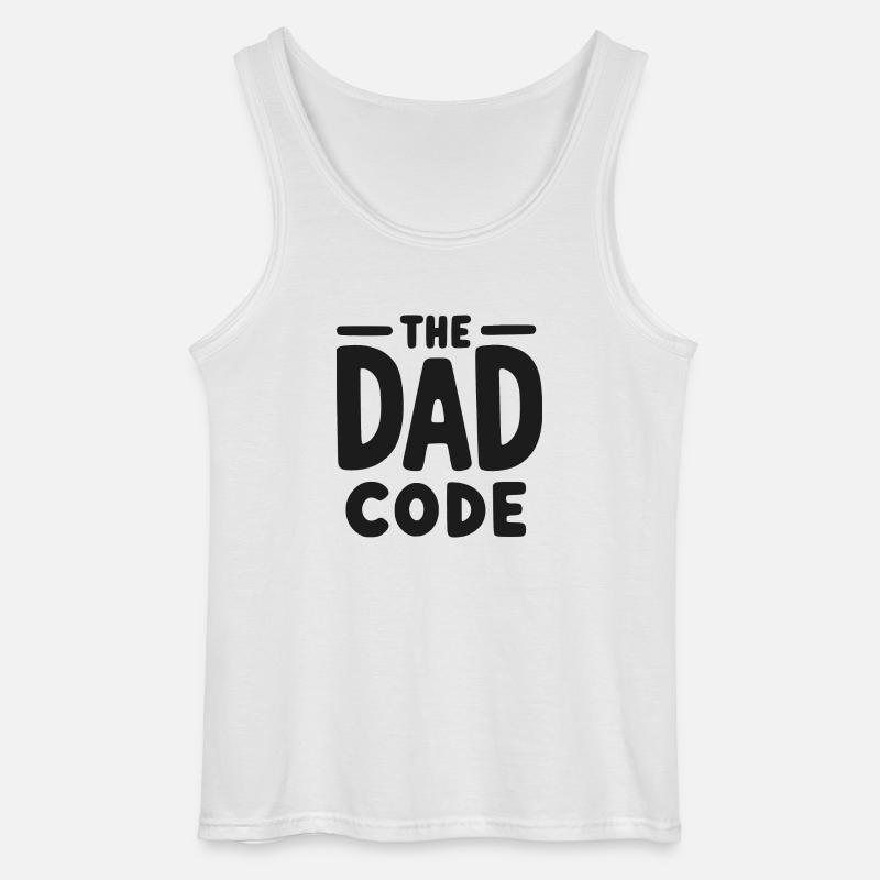 Der Papa-Code - Gildan Männer Tank Top - Weiß