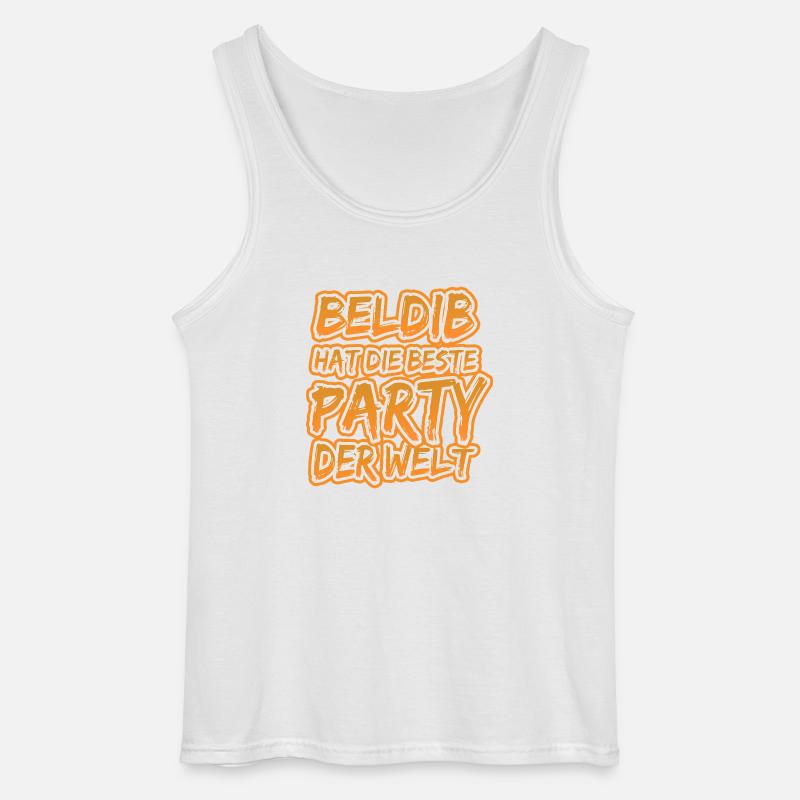 Beldib Beldib - Gildan Männer Tank Top - Weiß