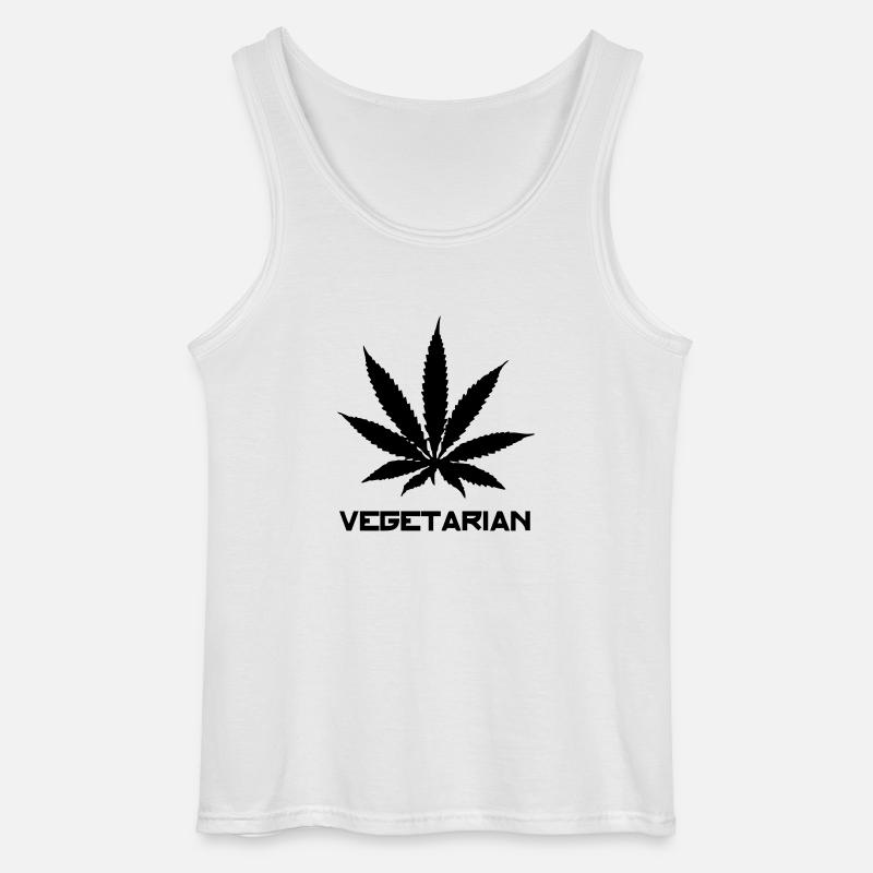 vegetarian - Gildan Männer Tank Top - Weiß