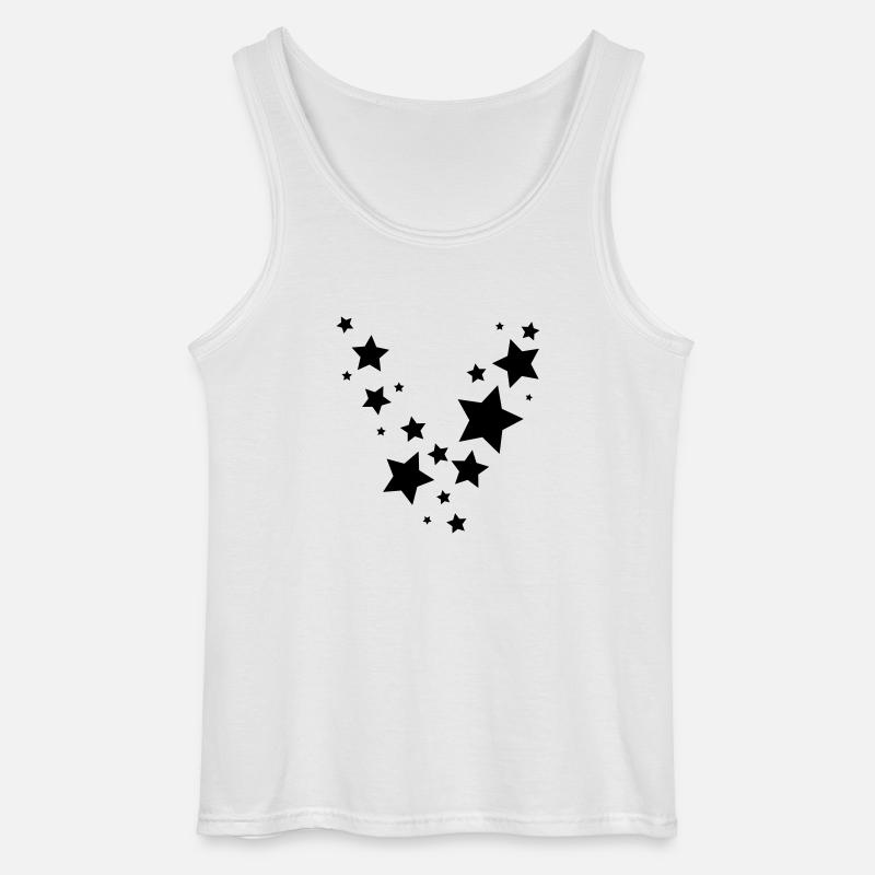 Sterneregen - Gildan Männer Tank Top - Weiß