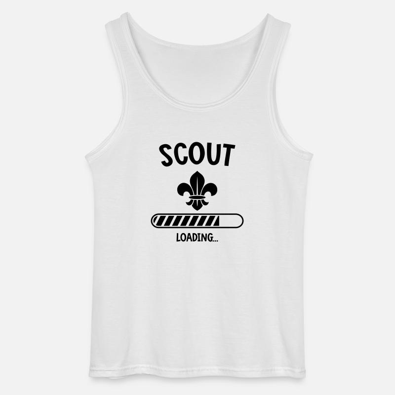 Scout Loading - Gildan Männer Tank Top - Weiß