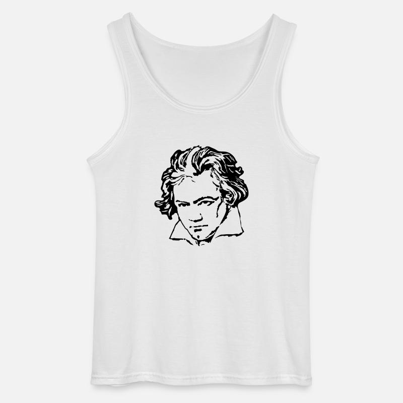Beethoven - Gildan Männer Tank Top - Weiß