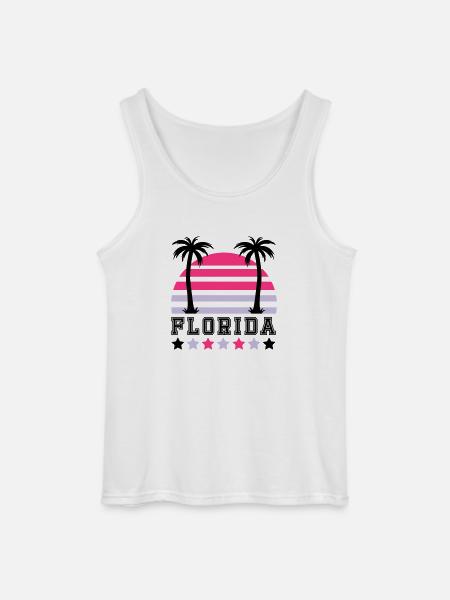 florida2 - Gildan Männer Tank Top - Weiß