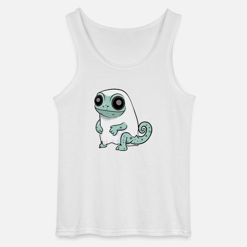 Chameleon Halloween Comic Geist - Gildan Männer Tank Top - Weiß