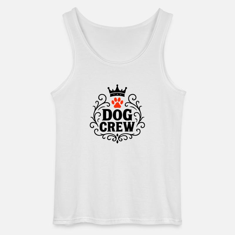 Hunde Crew - Gildan Männer Tank Top - Weiß