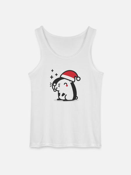 Capybara Christmas - Gildan Men’s Tank Top - white