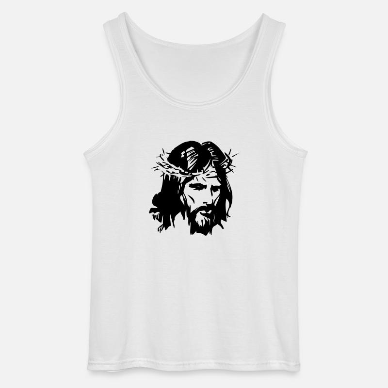 Jesus Christ - Gildan Männer Tank Top - Weiß