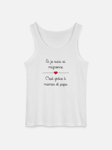 mignonne - Débardeur Gildan Homme - blanc