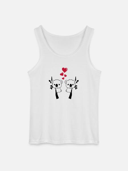koalas_in_love_001 - Gildan Männer Tank Top - Weiß