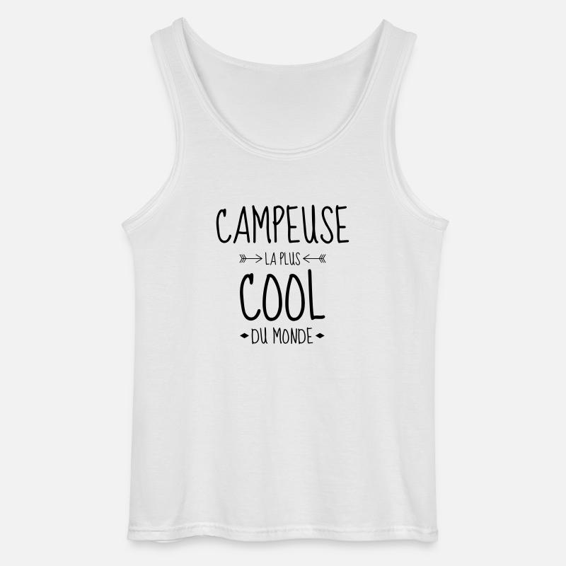 Campingplatz / Camper / Camping / Camp - Gildan Männer Tank Top - Weiß