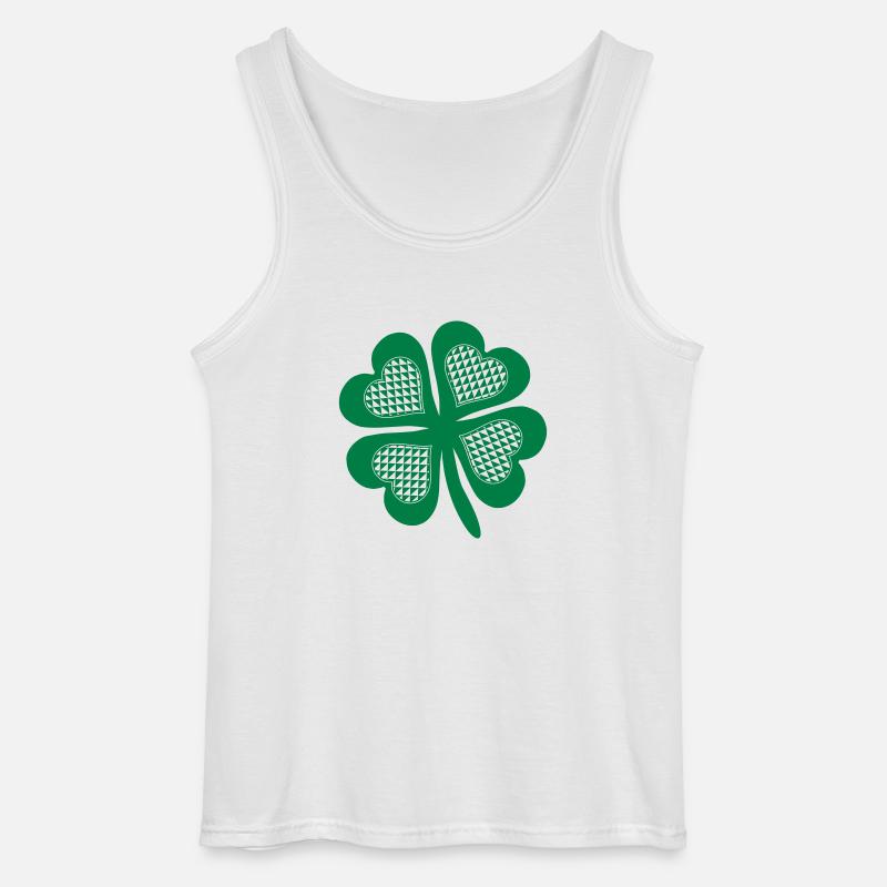 kleeblatt_021 - Gildan Männer Tank Top - Weiß
