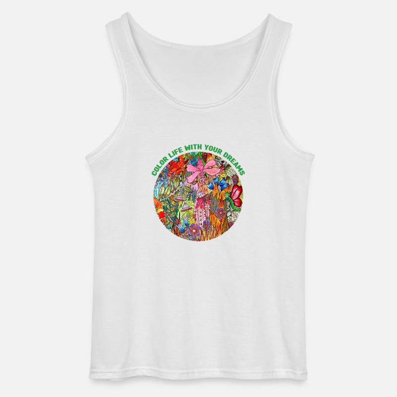Farblebensdauer - Gildan Männer Tank Top - Weiß